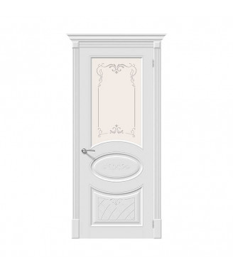 Межкомнатная дверь Браво Скинни-21 Art Белый (Эмаль)