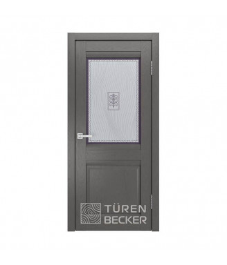 Межкомнатная дверь Turen Becker S8 ПО Ясень графит